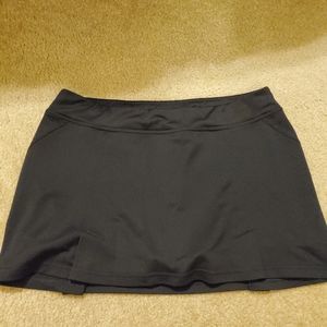 Black Workout Skort Tennis